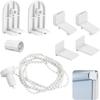 8/16pc Roller Blinds Repair Kits Roller Blind Fitting Bracket Side Pulley Chain