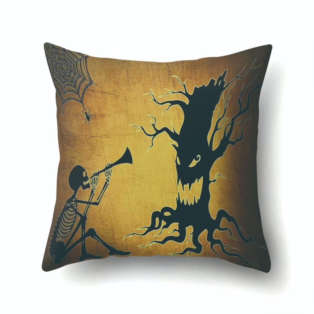Halloween Kissenbezug Auto Lendenkissen Kürbis Sofa Kissenbezug Büro Zuhause Wohnzimmer Kissenbezug