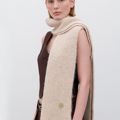 Halden Soft Wool Knit Muffler (M038_beige)