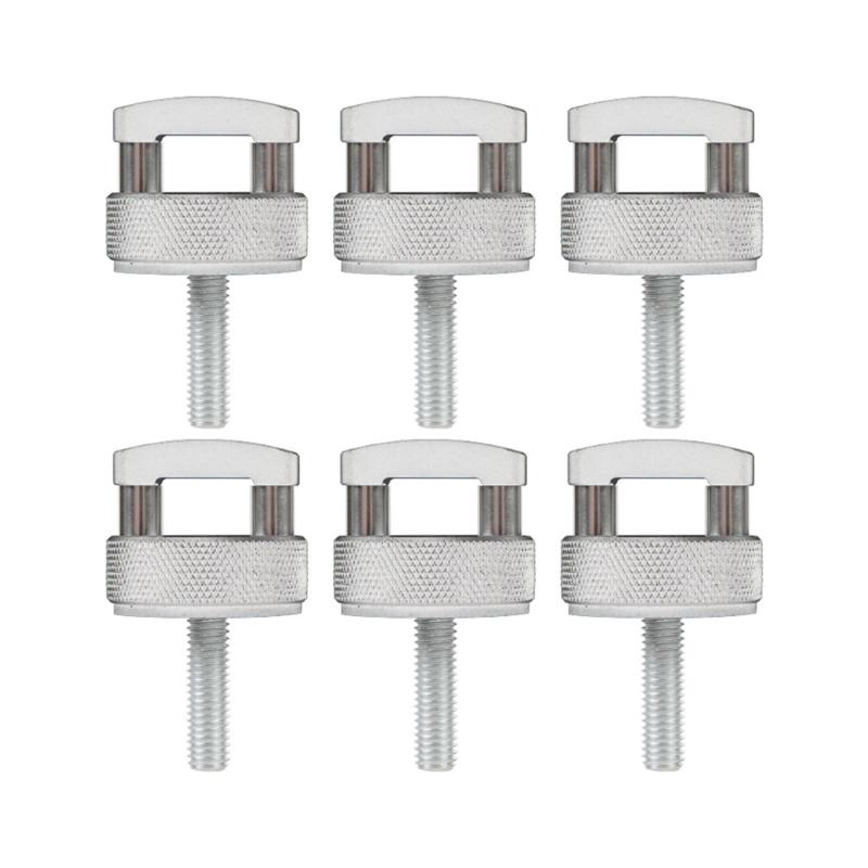 6pcs Rust Resistant Aluminum Hard Top Fastener Set Quick Release Thumb Screw With D Rings Suitable for Easy Installation