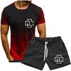Pánské tričko Rammstein s potiskem Fan Short Sleeve Graphic T-shirt Summer Men's Suit