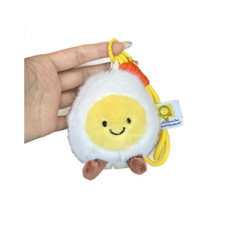 Lustiger Anhänger als gekochtes Ei Puppe Hochzeitsei Ornament Souvenir Beruhigende Puppe Lächelnde Gesichts-Puppe
