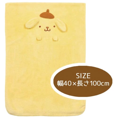 skater water absorbent quick drying hair drying towel pompompurin sanrio height 40 x width 100cm toh1-a
