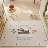 Cute Cartoon Non-Slip Entrance Mat - Dirt-Resistant, Cuttable Coil Design
