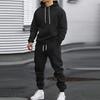 Herren Sportset: Kapuzenpullover & Freizeit Hosen Set