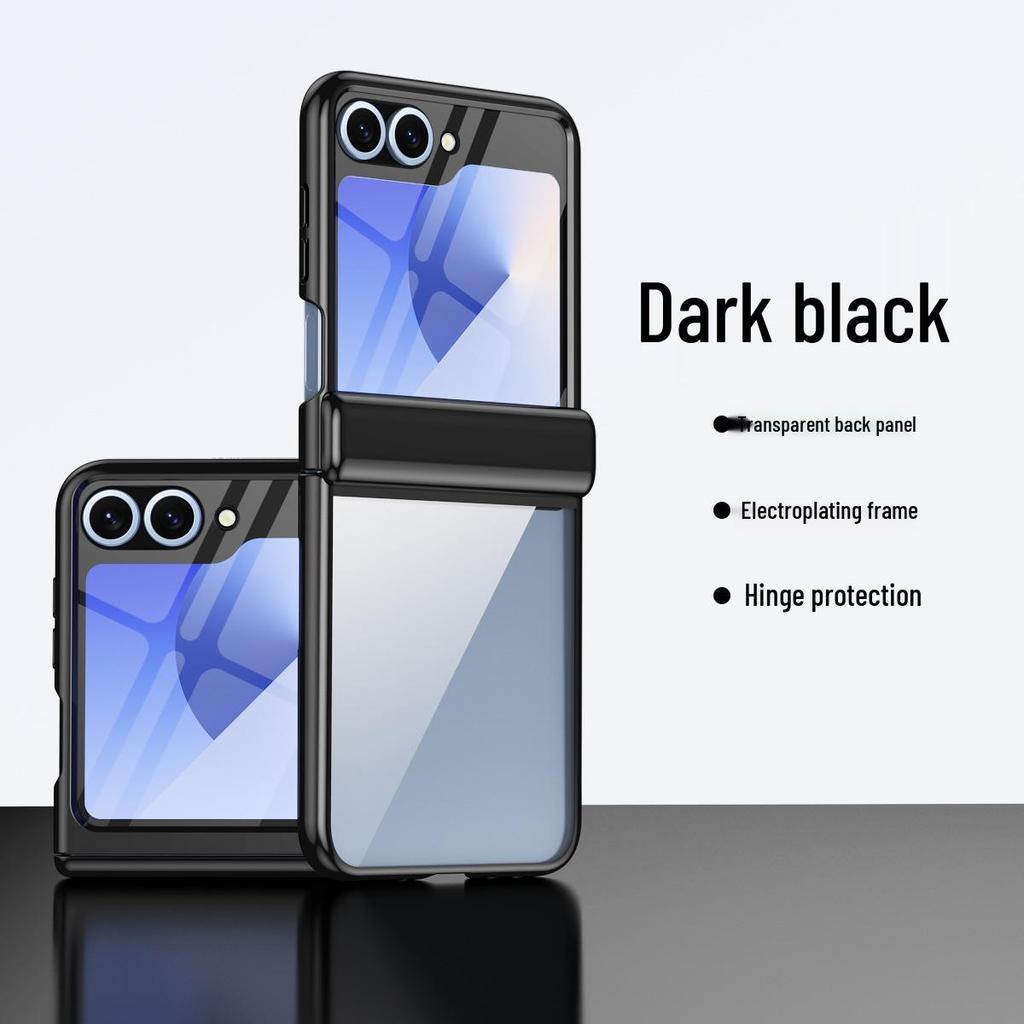 Samsung Z Flip6 Electroplated Full Coverage Drop-proof Case with Integrated Hinge Film