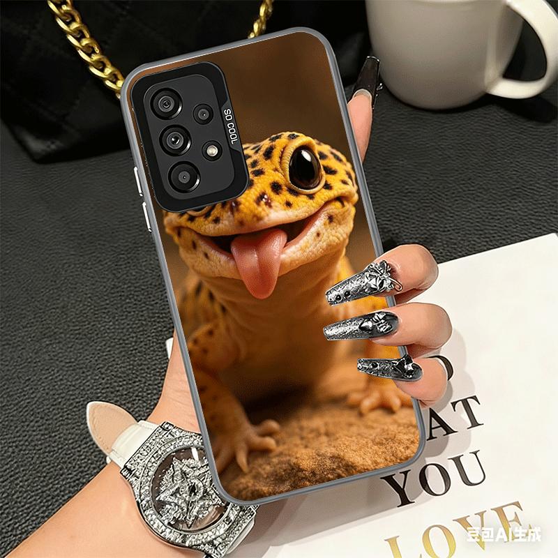 Lizards Geckos Cute Pet Soft Phone Case for Samsung A17 A16 A15 A14 A13 A57 A56 A55 A54 A53 A37 A36 A35 A34 A33 A26 A25 A24 A23