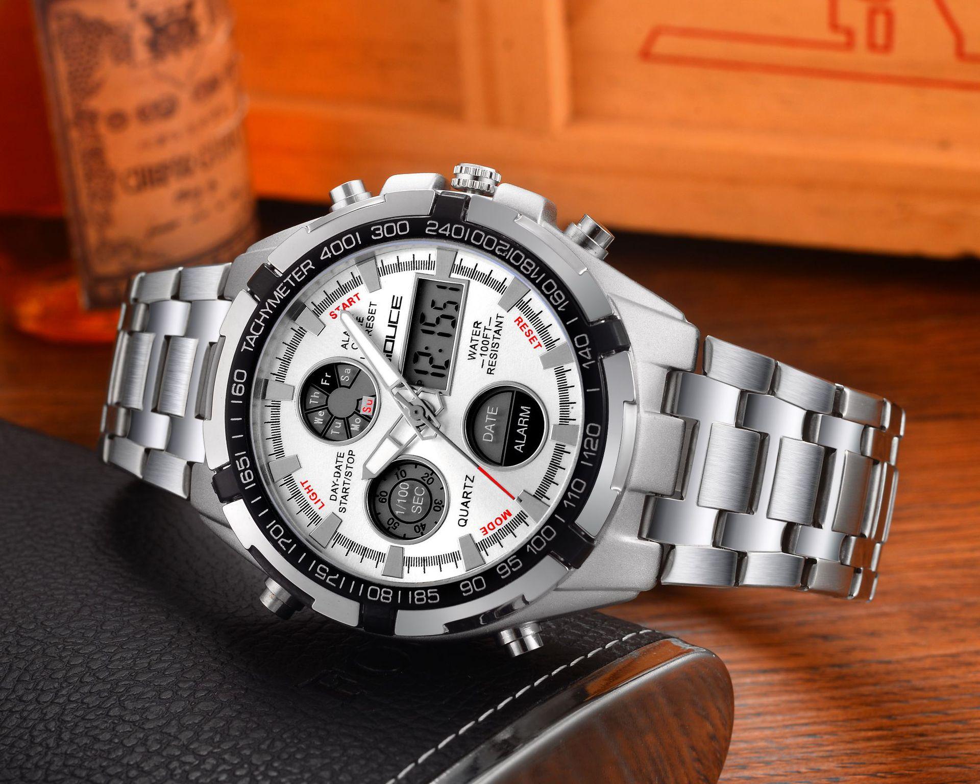 Men S Watch Multi-Functional Electronic Quartz Automatic Waterproof E-Commerce Luminous Light