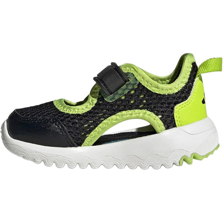 

New Adidas Rebound Low Top Toddler Shoes Black Green Infant And Toddler IH1010 26.5