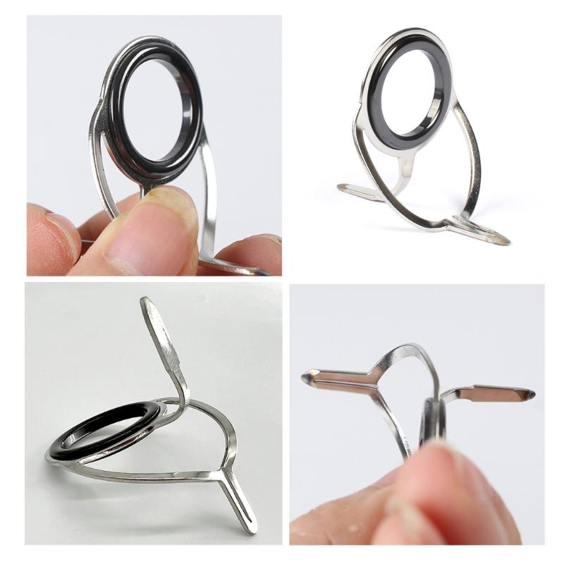 8 Stück Angelrutenspitzenringe Keramikringe Angelruten Spitzenringe Spitzenring Angelzubehör Verschiedene Größen Rutenringe Spitze