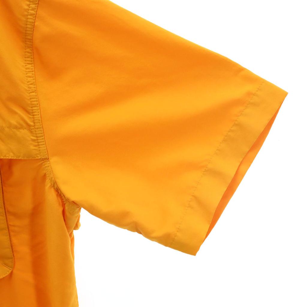 L.L.BEAN Short Sleeve Button-down Fishing Shirt XL Orange Outdoors Men's Used