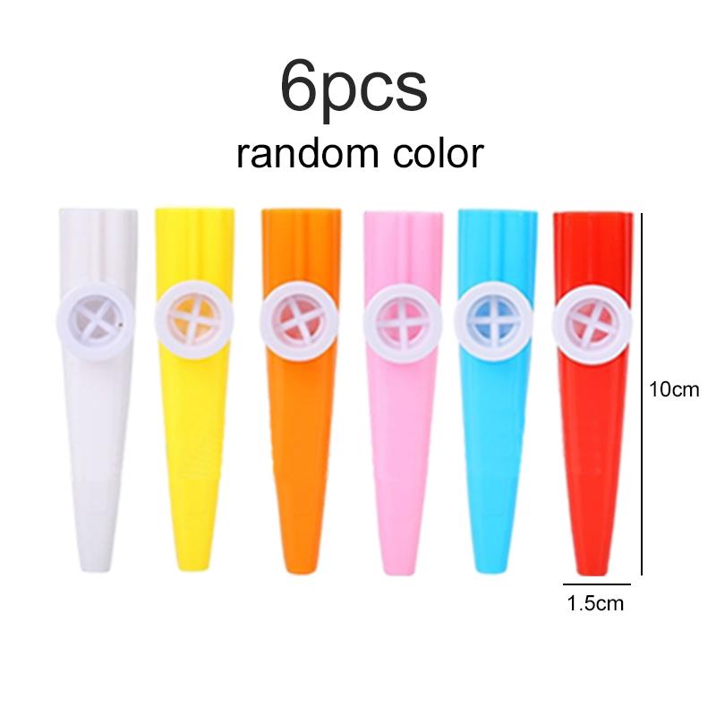 3/6/12pcs Plastic Kazoo Musical Instrument Suitable for Beginners Portable Gathering Entertainment Performance Props TMZ