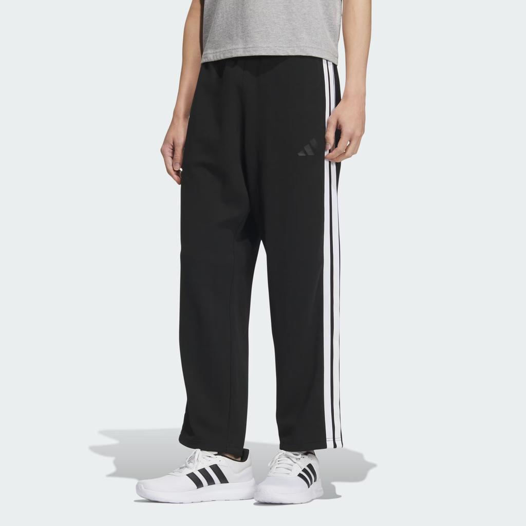 Adidas Knit Tracksuit Bottoms Casual Fashion Straight Leg Knit Sports Pants Men Bottoms Black KC3901
