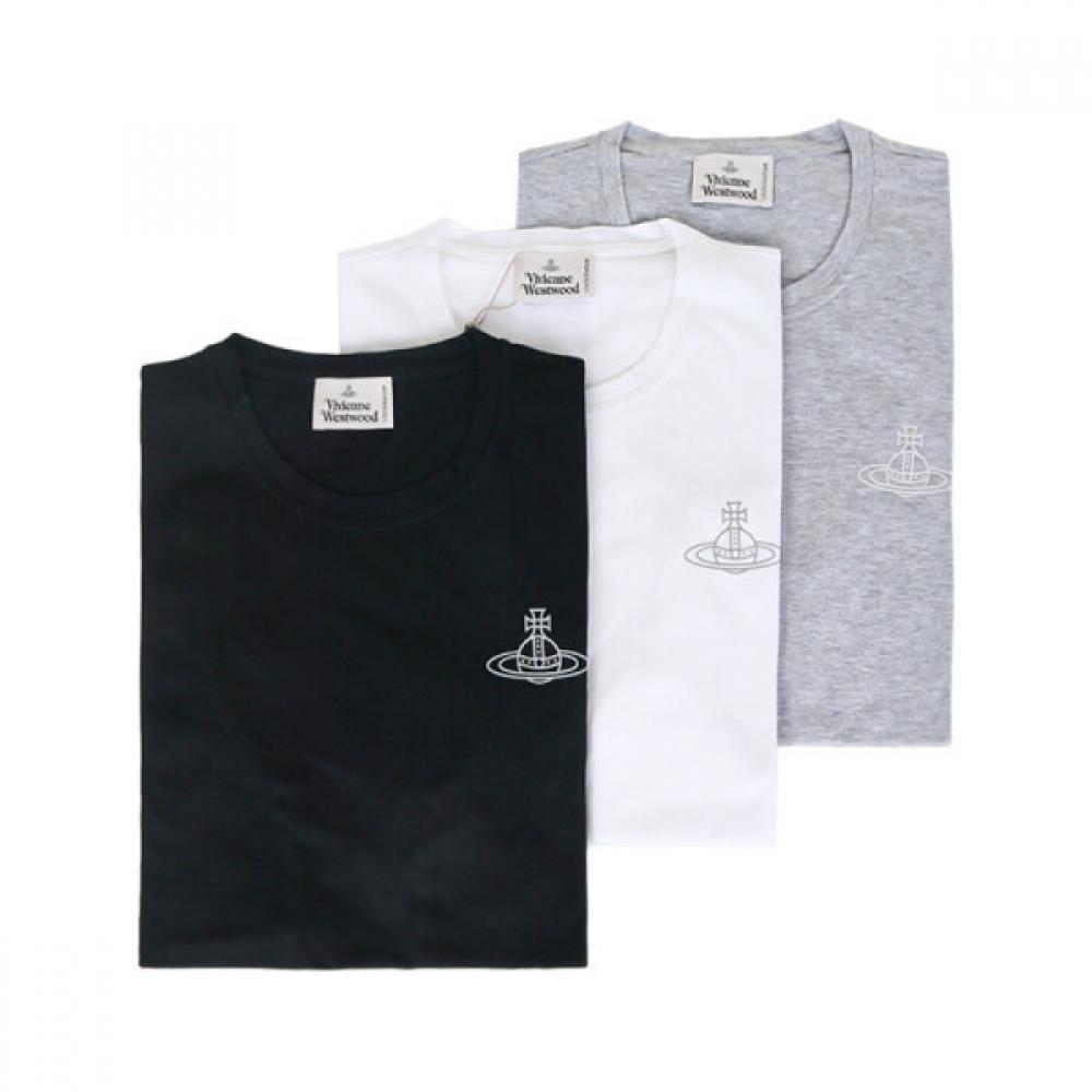 

Vivienne WeSTwood Men S Logo ShorT Sleeve T ShirT 3 Pack 81060012 J001o O401 M