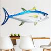Stal nierdzewna Dekoracja ścienna - Rekin - Elegancka Dekoracja wisząca do wnętrz domowych i Unikalne Dekoracje ścienne