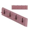 Wall Row Hook Punch Free Coat Key Holder Door Hat Hanger for Bathroom Wall Door Decor(Dark Salmon )