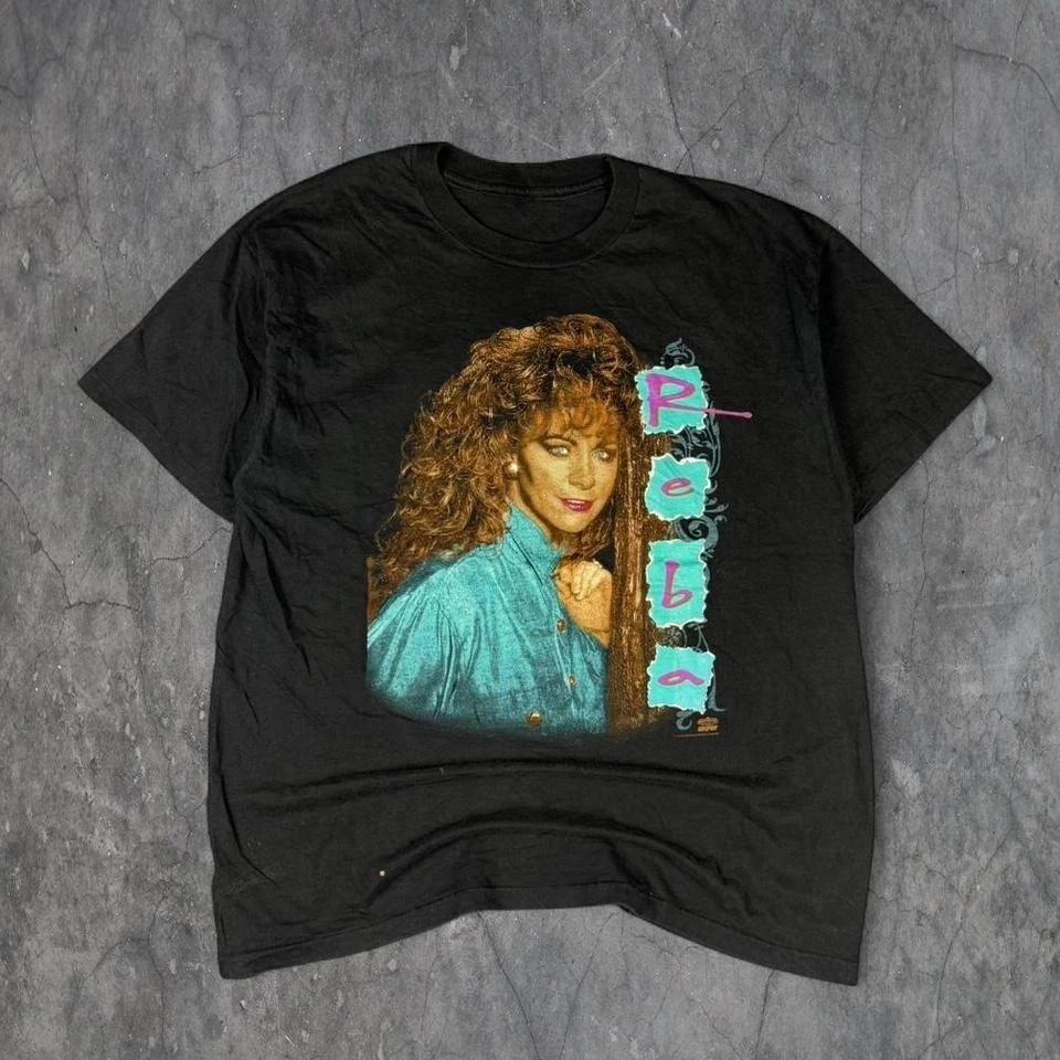 1993 REBA McEntire Winterland Concert Black T-Shirt Size XL 4XL