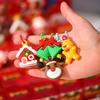 24pcs Christmas Blind Box Toys Santa Snowman Reindeer Collection Keychain Surprise Box for Kids Adults Christmas Party Gifts