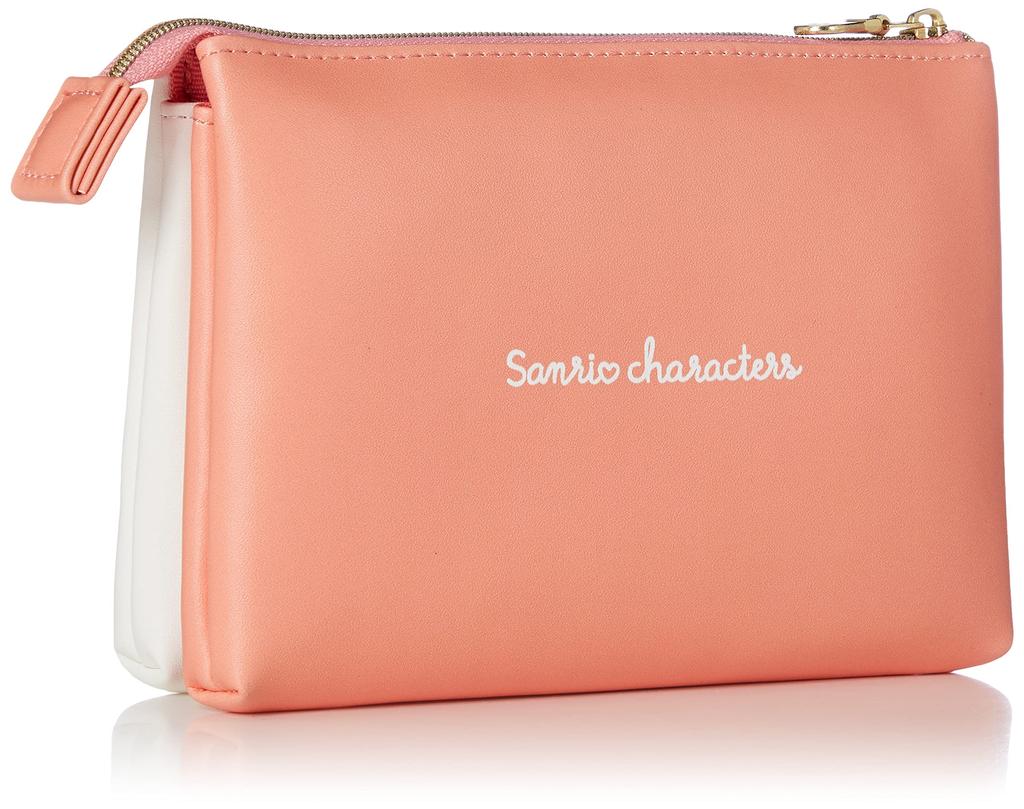 makeup cosmetic travel 3 accessory makeup sanrio0034 orange one size [sanrio] Pouch, pouch, pouch, pouch, pockets, case, pouch, (SRWRA-005)