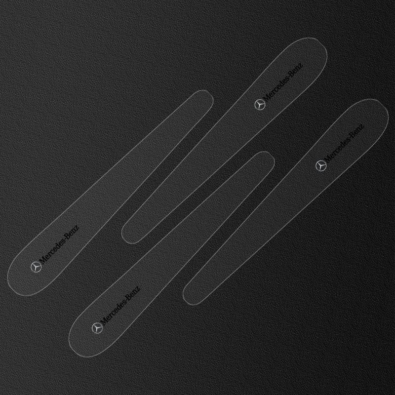 8Pcs Transparent Car Door Handle Bowl Anti Scratch Protective 3D Sticker For Mercedes Benz GLE GLC A B C E Class W176 W246 W205 W213 AMG
