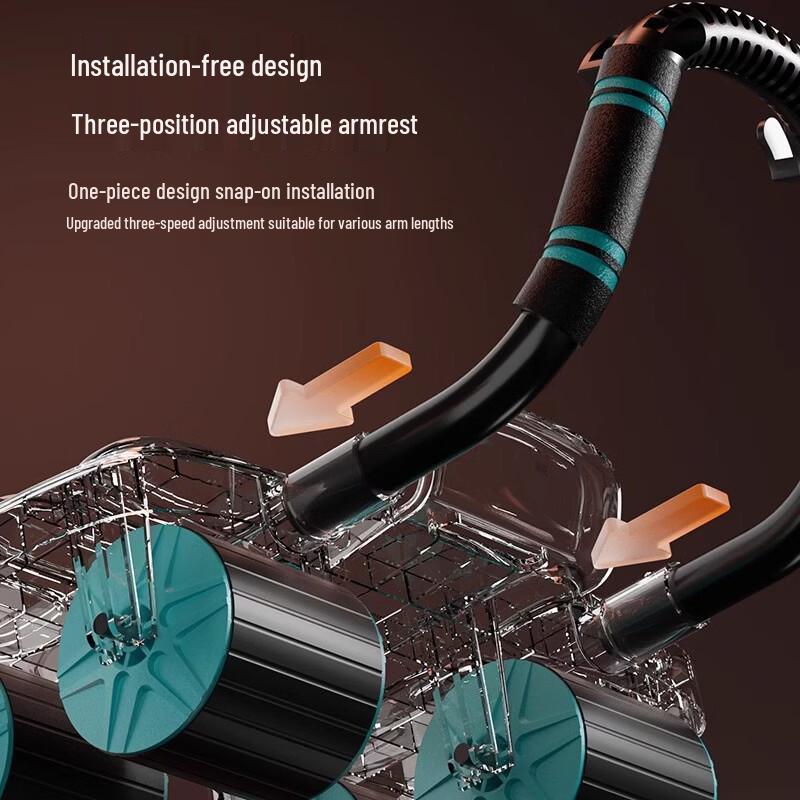 Automatic Rebound Four-Wheel Abdominal Roller