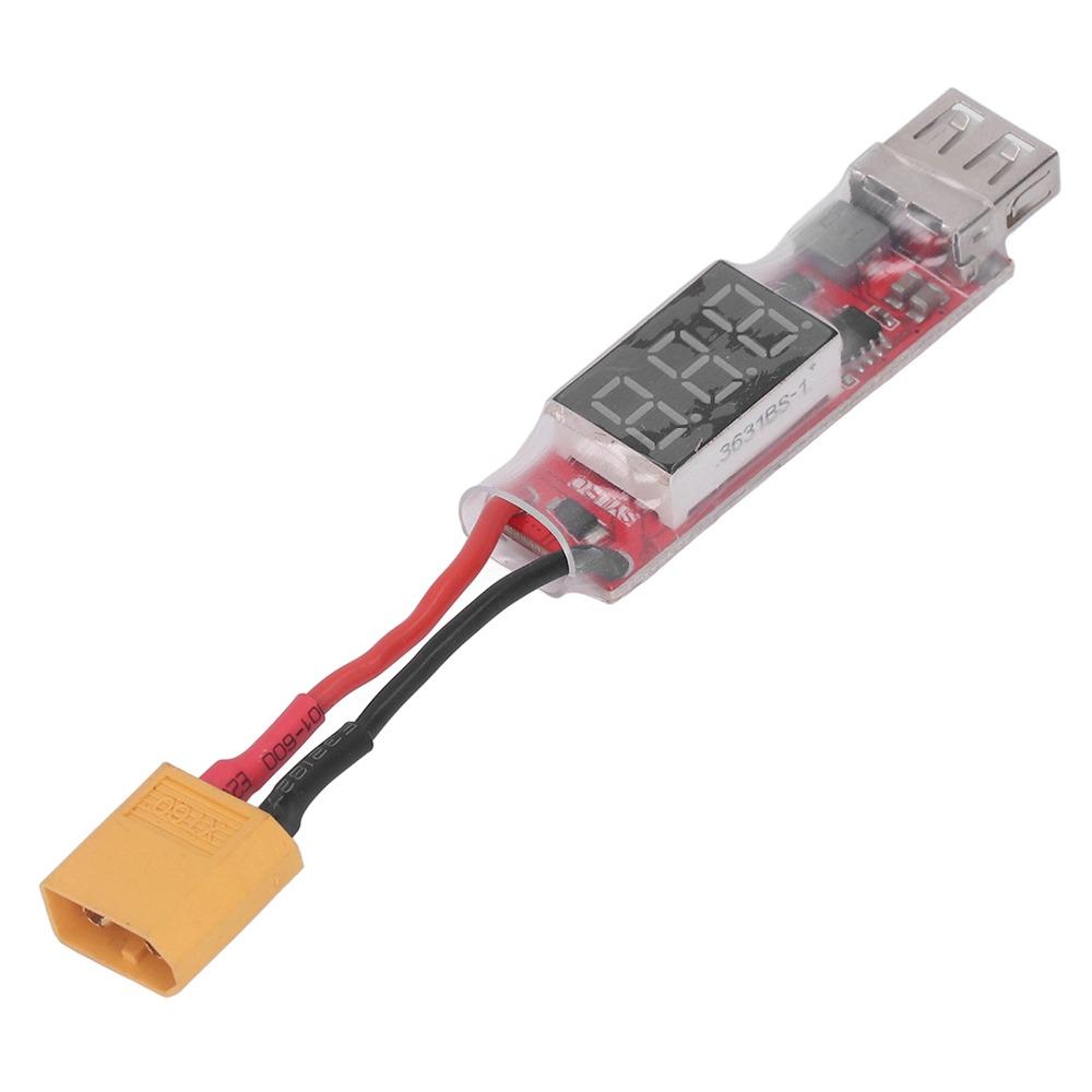 XT60 Plug Connector USB Charging Converter Voltage Protection XT60 To USB Adapter  For Lipo Battery