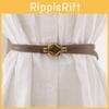 Retro Minimalist Womens Belt Metal Buckle Fashion Dress Decoration Waist Belt