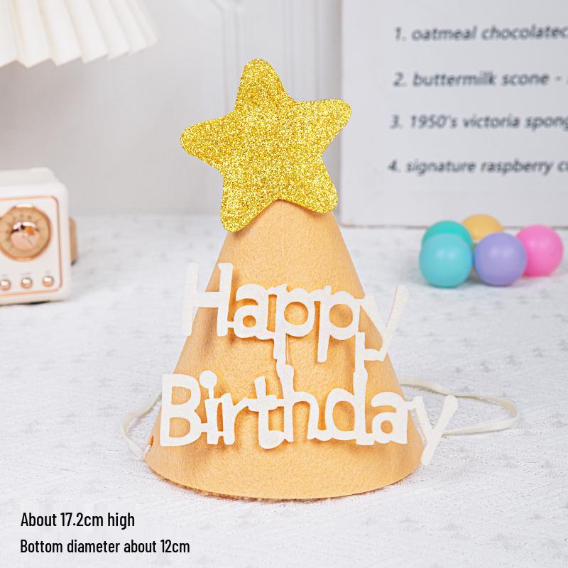 Korean Baby Bow Birthday Hat for 1-Year-Olds - Cake Decoration Accessory