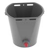 8L Feeder Bucket with 2 Nipple Milk Feeding Barrel Livestock Farm Accessory GrayFor Lamb