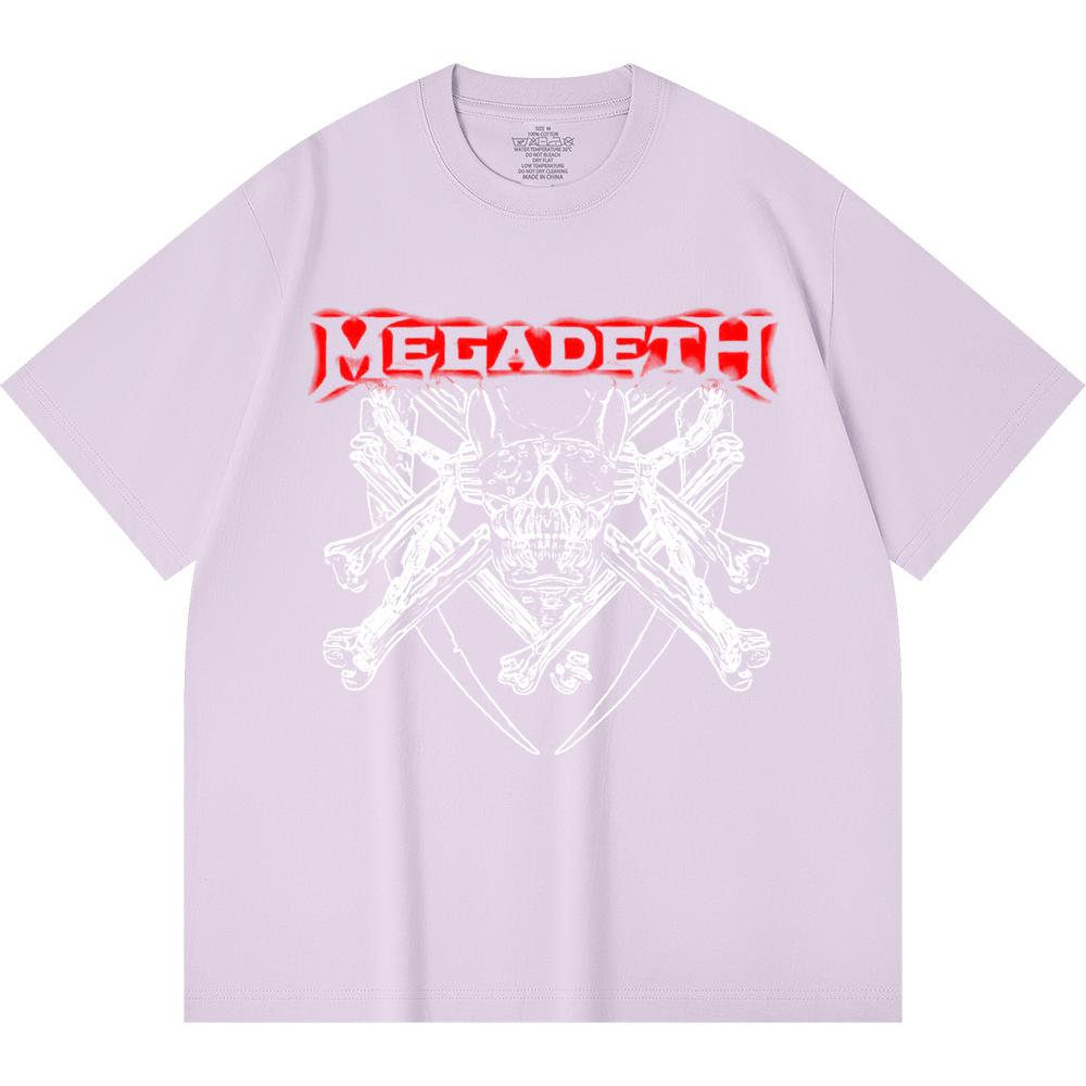 230 g/m² 100% Bavlna T-shirt Heavy Metal Rocková Kapela Tisk Populární Hudby Unisex Těžký Bavlněný T-shirt