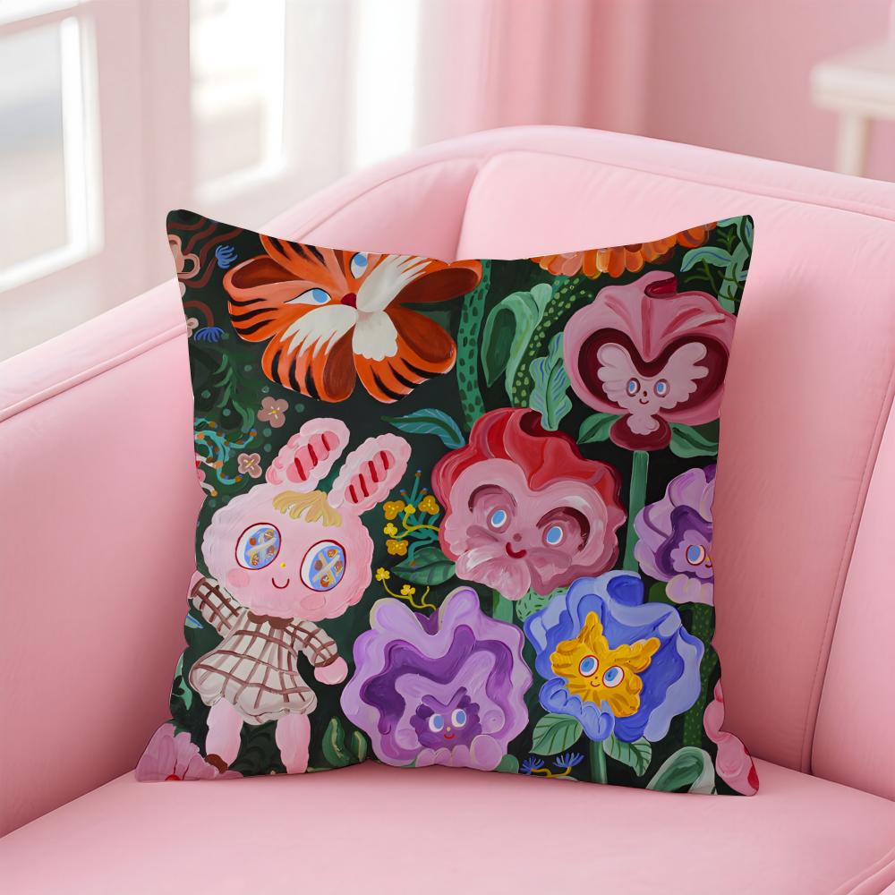 Niedlicher K-Kima Kissenbezug Bequemer Wendekissenbezug Ideal für Auto Sofa Schlafzimmer & mehr