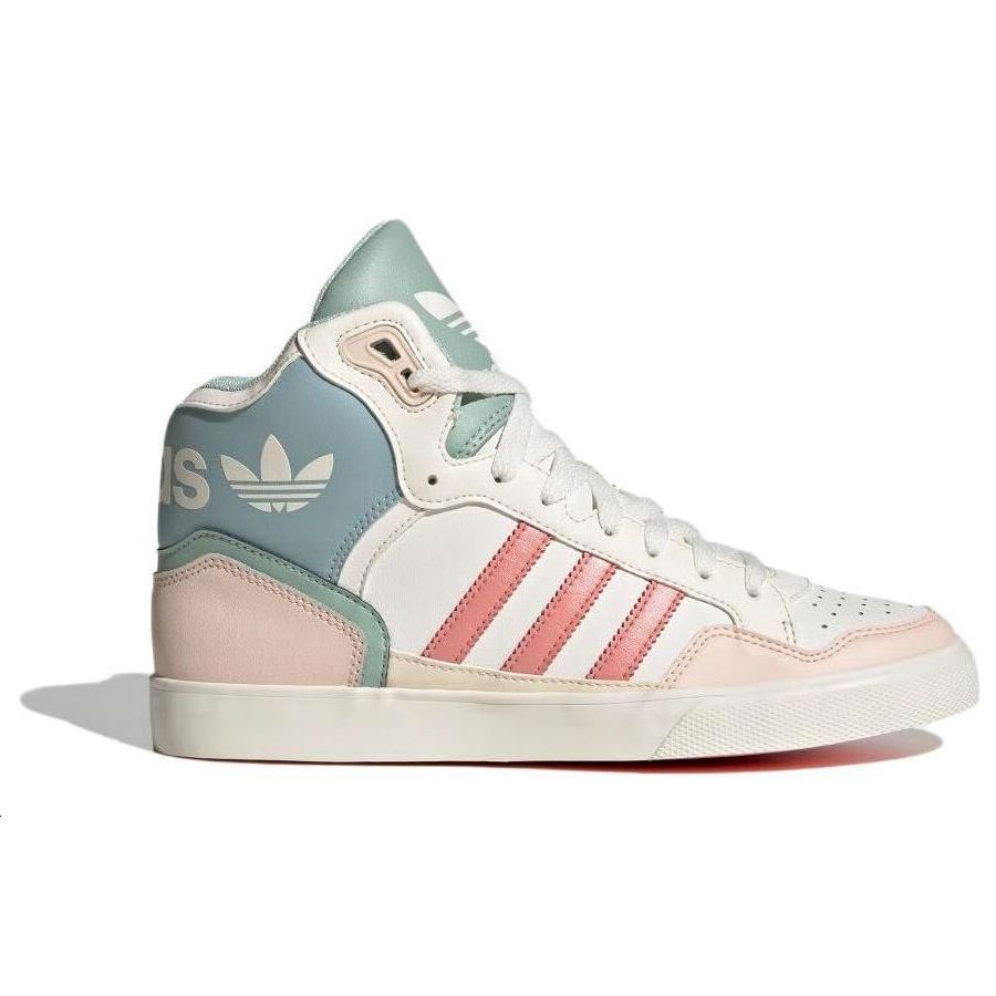 adidas Originale Extaball Up Bequeme Vielseitige Rutschfeste High-Top Skate Schuhe Damen Sneaker Weiß Grün ID6072