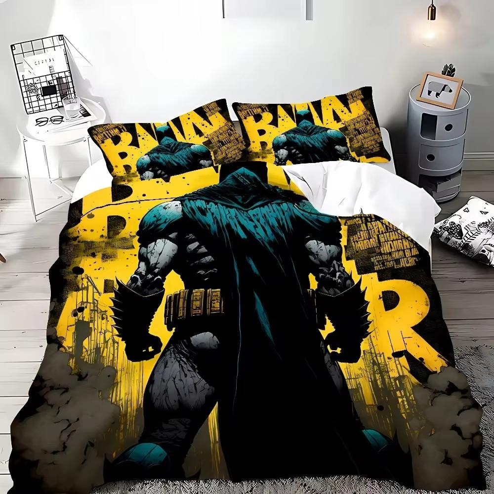 Black Bat Duvet Cover Pillowcase Beddingboygirl Bedroomdecoration Childrengift Single Double Largebed Sizezip Duvet Cover