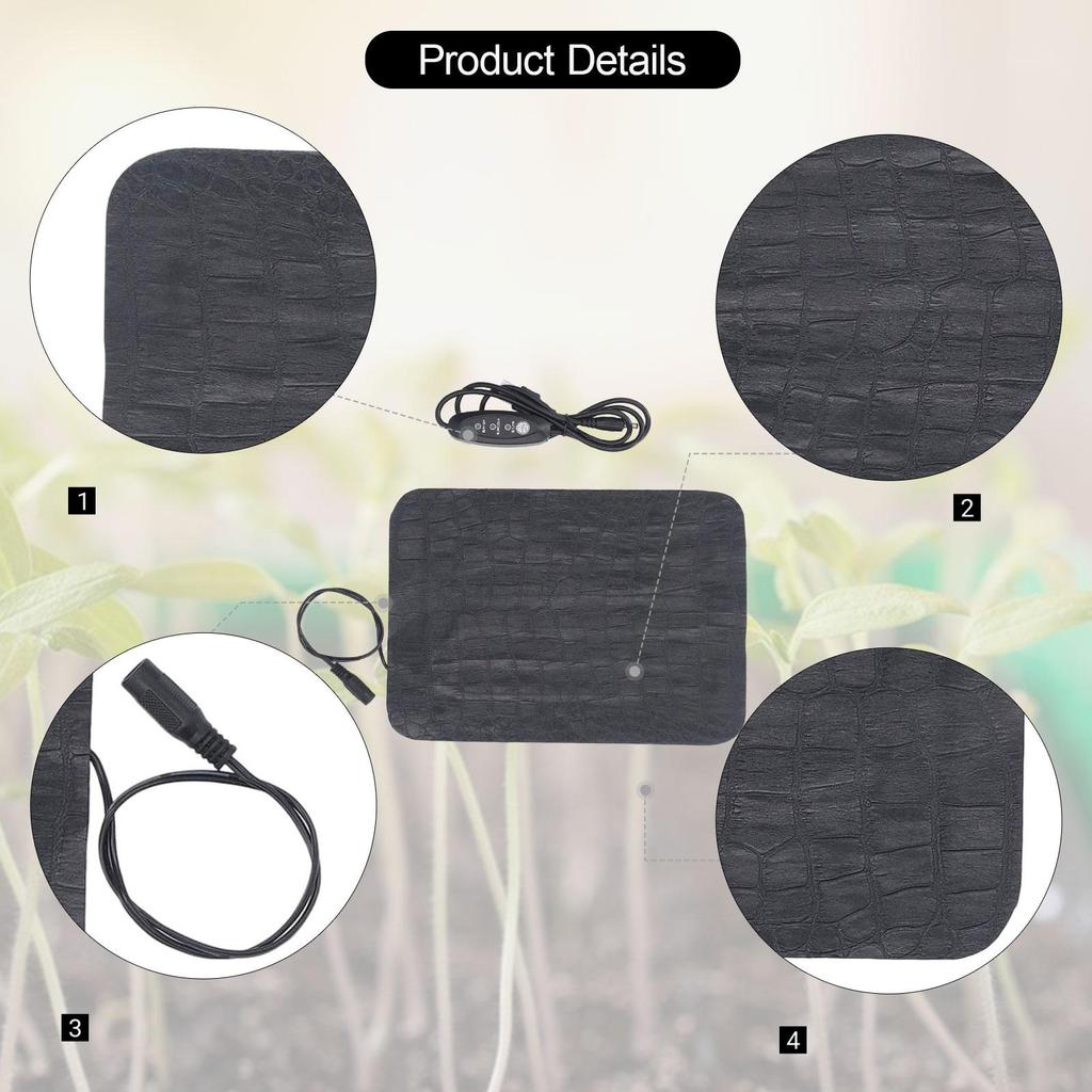 Seedling Heat Mat, Waterproof Seedling Heating Mat, Hydroponic Heating Pad for