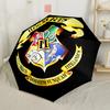 Hogwarts Crest Symbolism Outdoor Automatic Umbrella with 8-Rib Sturdy Construction Perfect for Outdoor Adventures Fashion Lovers Best for Christmas