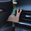 Car Air Outlet Decoration Artistic Flower Arranger Holder Universal Simple Installation Tube Vases with Magnet Stand Auto Interior Decor Accessory