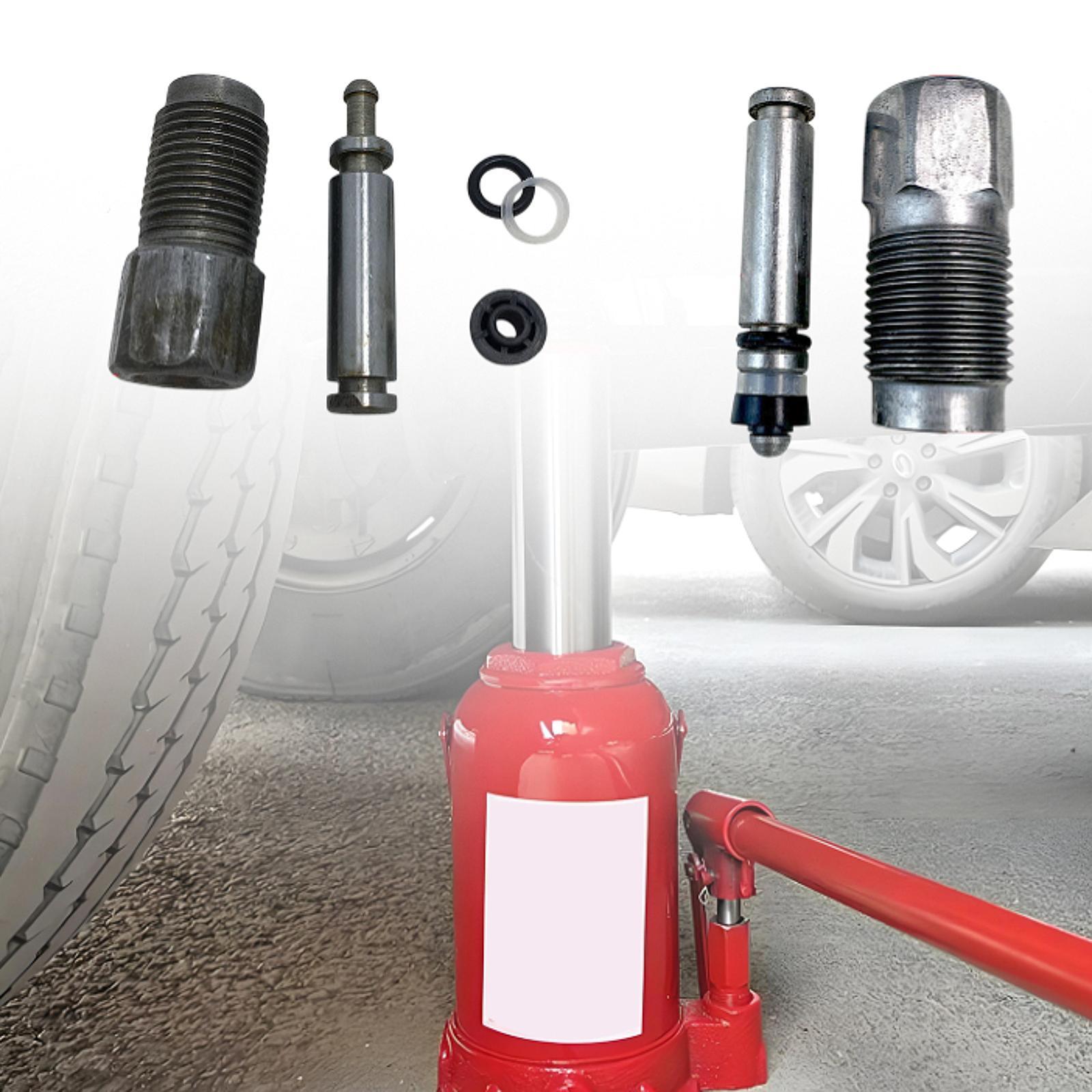 Horizontal Jacks Parts Automotive Hydraulic Jack Oil Pump Parts 2T Universal High Hardness Threaded Seal Kit Components 16mm Set
