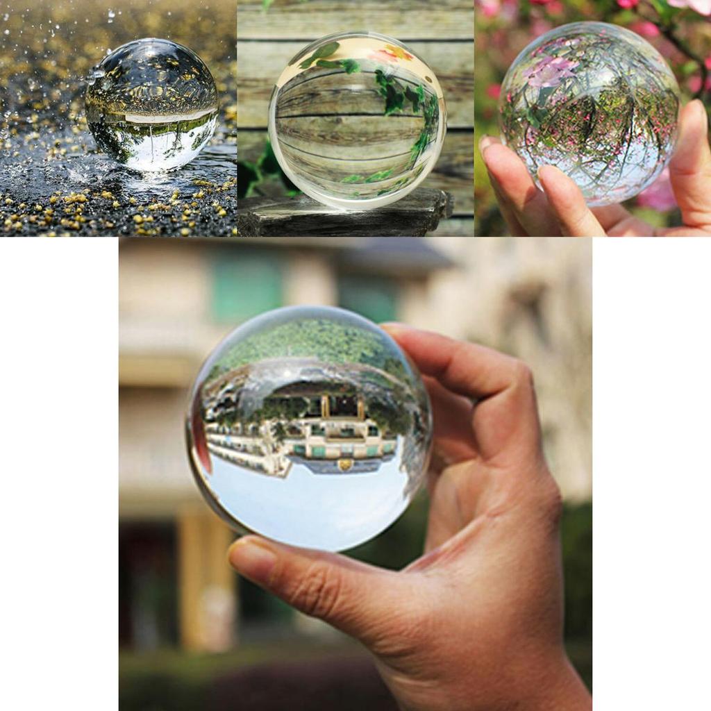 Premium Quality Glass Clear Crystal Ball 40mm And 60mm For Stunning Photography Props