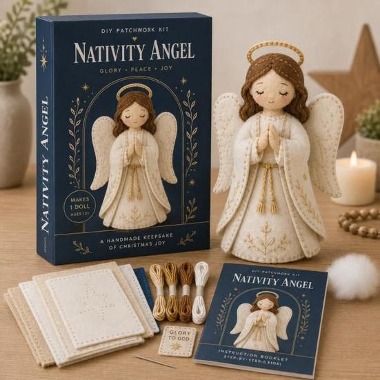 Faith Blessings DIY Patchwork Kit for Adults Beginners Religious Quilt Art Project Christian