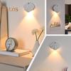 Motion Sensor Night Light Dimmable 3 Light Modes Auto On/Off Rechargeable Simple Installation Wireless Magnetic Wall Light