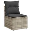 VidaXL Salon de Jardin avec Coussins 7 pcs, Canapés avec Dossier, Ensemble de Meubles, Mobilier de Terrasse Patio, Gris 3221671