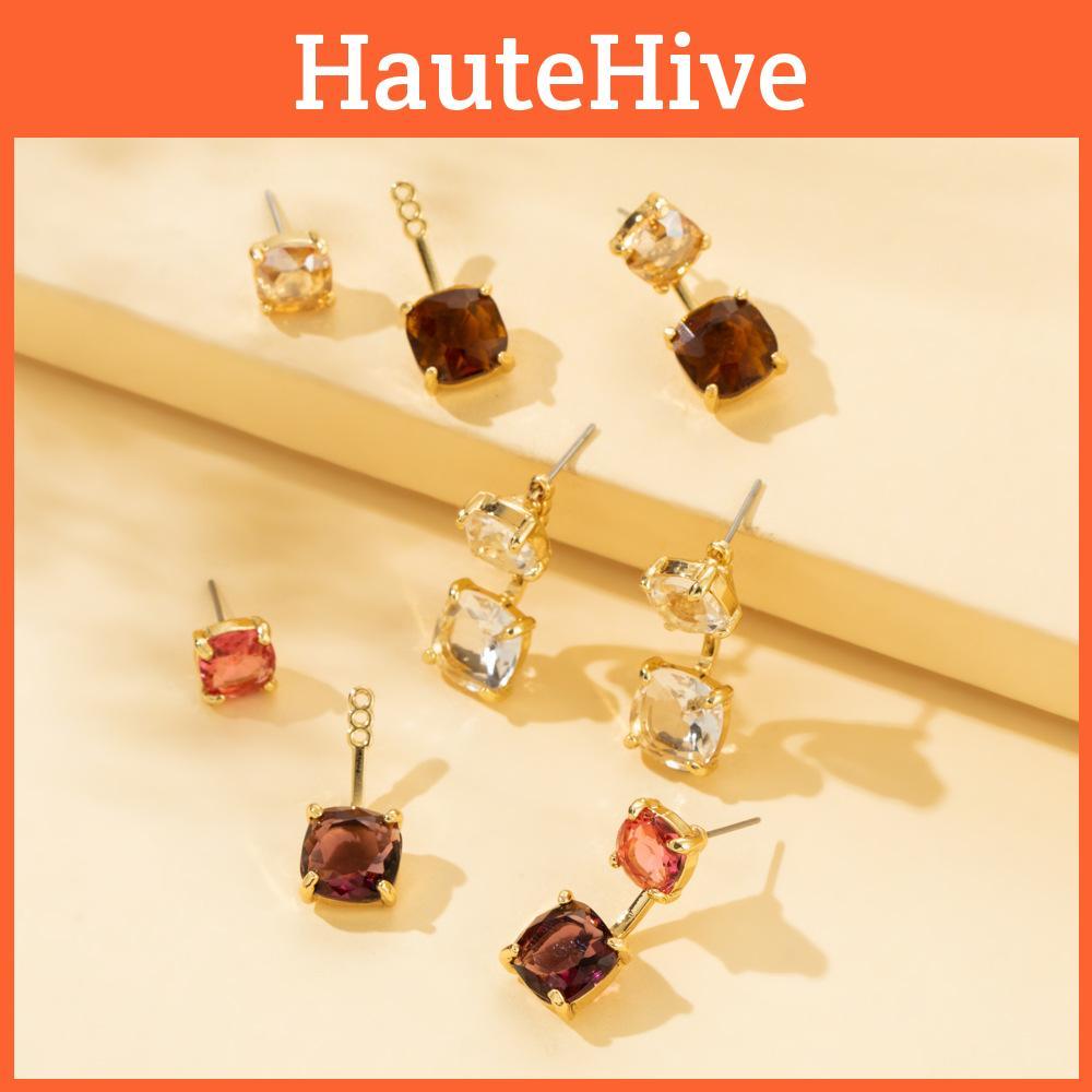Studded Luxurious Zircon Earrings For Women Exquisite Holiday Gift Idea