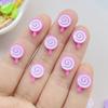 50Pcs Cute Resin Cartoon Strawberries, Cherries, Lollipops, Cakes Flat Back Scrapbooking DIY Jewelry Craft Decoration Accessorie