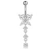 Schmetterling Körperpiercing Schmuck Strass Bauchnabelring Vintage Zirkon Nabelring Damen