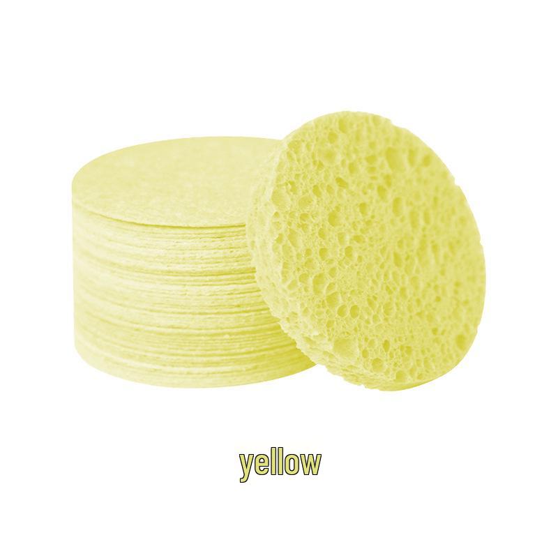 Compressed Wood Pulp Kitchen Sponge - Expanding, Non-Stick, Oil-Resistant Dishwashing Sponge
