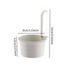 Kitchen Sink Drainer Basket Self Cleaning Food Grinder Strainer for Small Space Sink Organization