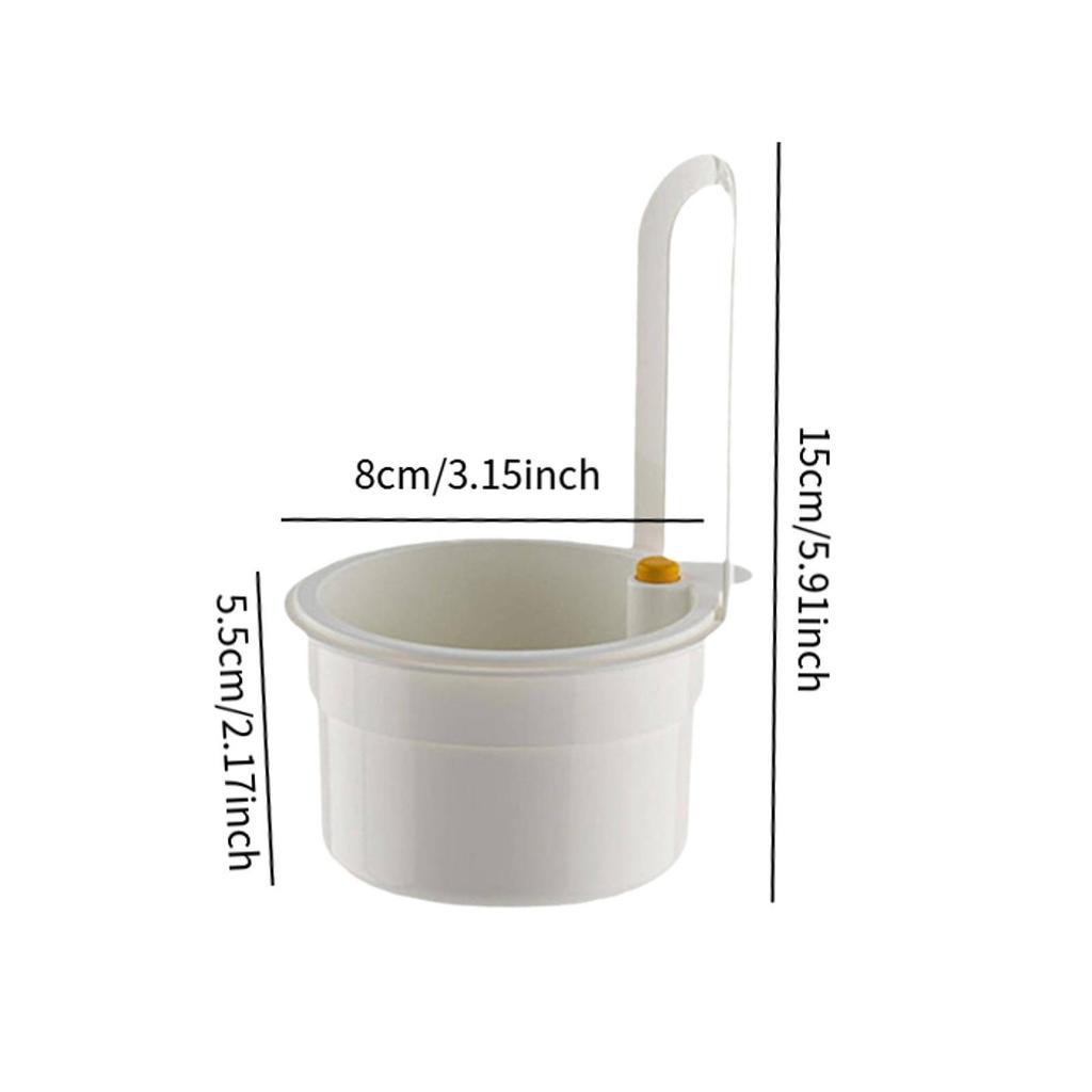 Kitchen Sink Drainer Basket Self Cleaning Food Grinder Strainer for Small Space Sink Organization