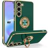 Case for Samsung Galaxy A57 5G, Slim Anti-Scratch Protection with Rotating Ring - Midnight Green