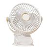 Dual-Use Ultra-Quiet USB Fan: Portable Clip-On for Dorm or Office, Rechargeable and Plug-In