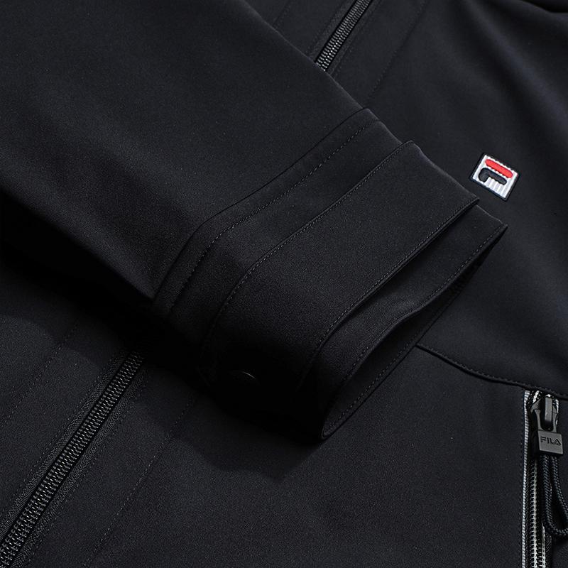 Fila Heritage Fashion Classic Simple Trendy Sports Casual Versatile Warm Hooded Loose Woven Jacket Women Jackets Legendary-Blue F11W618706FNV